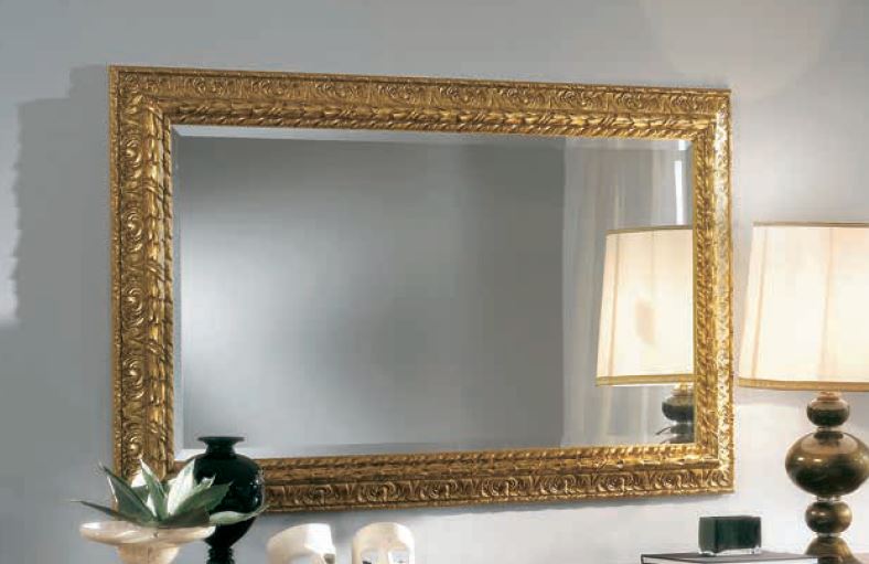 Specchio Foglia Oro - Orecchioni Mobili